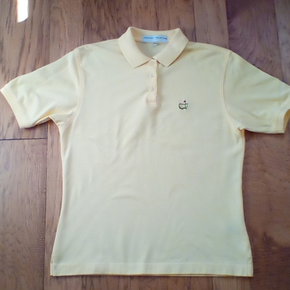 NWOT. Master's golf shirt size small , yellow.